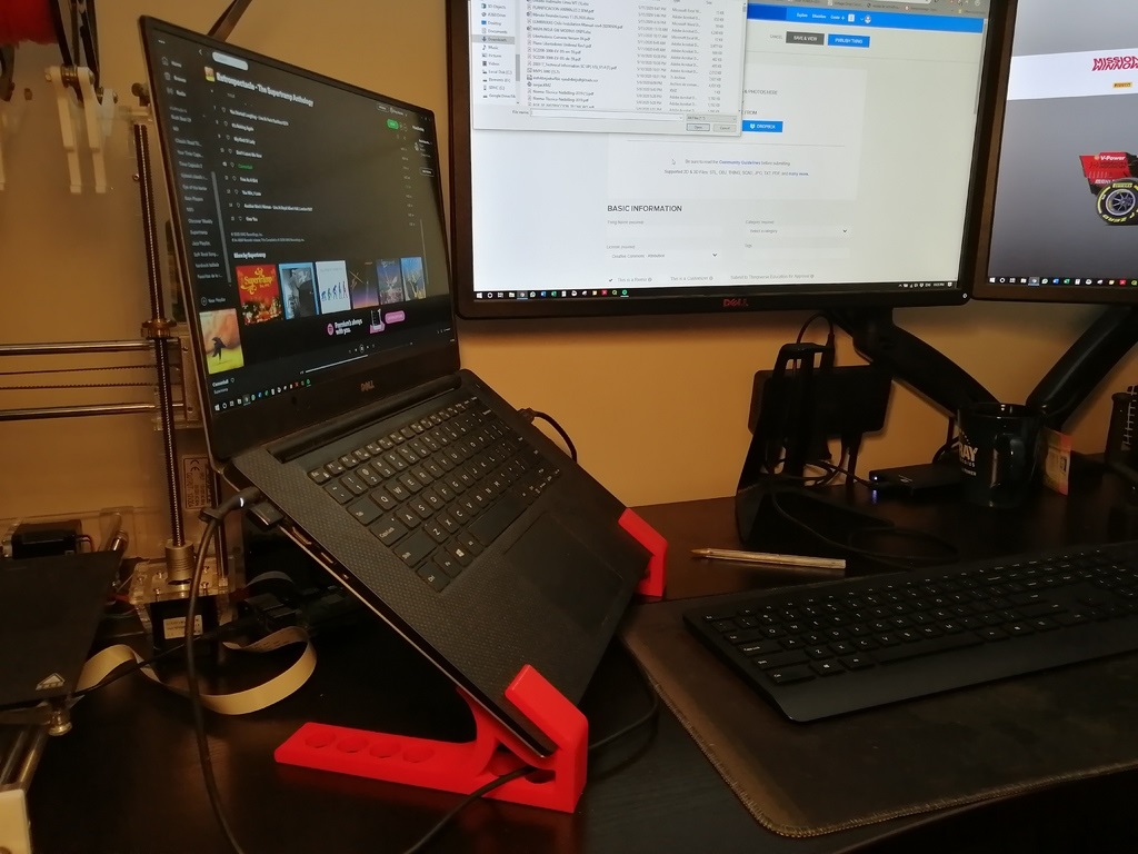 Dell Laptop Standı ABS Baskı 01193 - Görsel 2