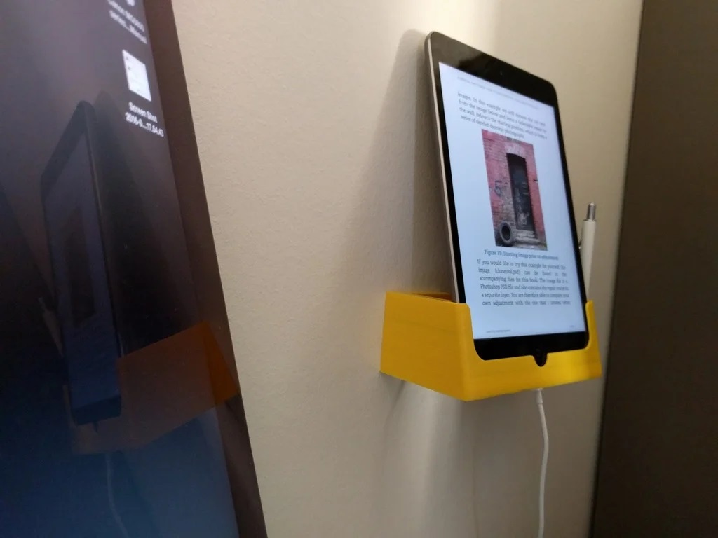 İpad Mini Duvara Montaj Braketi PLA Baskı 01200