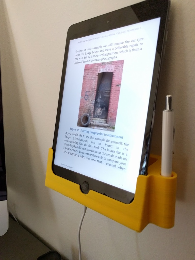 İpad Mini Duvara Montaj Braketi PLA Baskı 01200 - Görsel 3