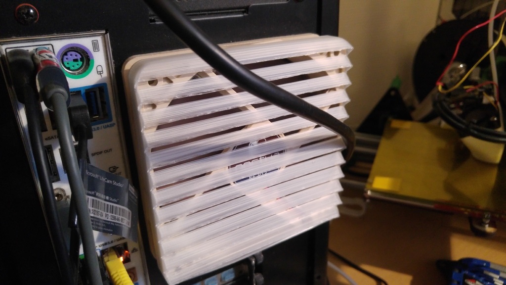 120 mm Fan Koruma Braketi ABS Baskı 01201