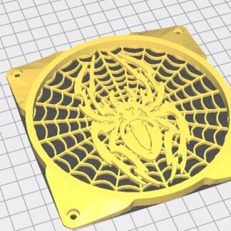 120mm Bilgisayar Fanı Dekoru Örümcek PLA Baskı 01218