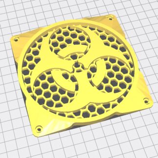 120mm Bilgisayar Fanı Dekoru Zehir PLA Baskı 01219