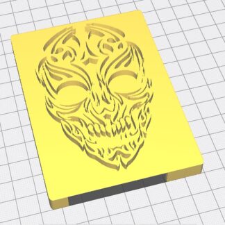 2.5 İnch SSD Disk Kutusu Kafatası Desenli ABS Baskı 01222