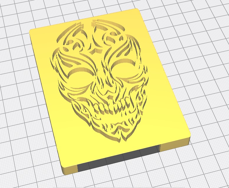 2.5 İnch SSD Disk Kutusu Kafatası Desenli ABS Baskı 01222