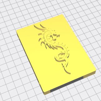 2.5 İnch SSD Disk Kutusu Dragon Desenli ABS Baskı 01223