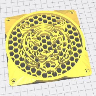 120mm Bilgisayar Fanı Dekoru Kaplan PLA Baskı 01226