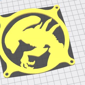 120mm Bilgisayar Fanı Dekoru Alien PLA Baskı 01229
