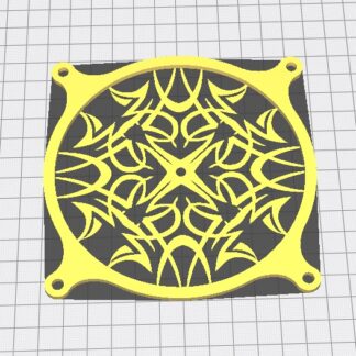 120mm Bilgisayar Fanı Dekoru Kar Tanesi PLA Baskı 01234