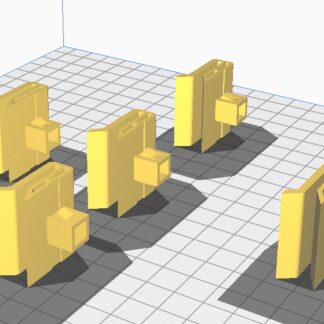 Mitsubishi Lancer 9 Ön Tampon Braketi 5 Adet ABS Baskı 00813