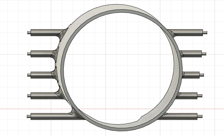Audi B6 A4 Uyumlu 52 mm Havalandırma Pod Braketi ABS Baskı 00924 - Görsel 2