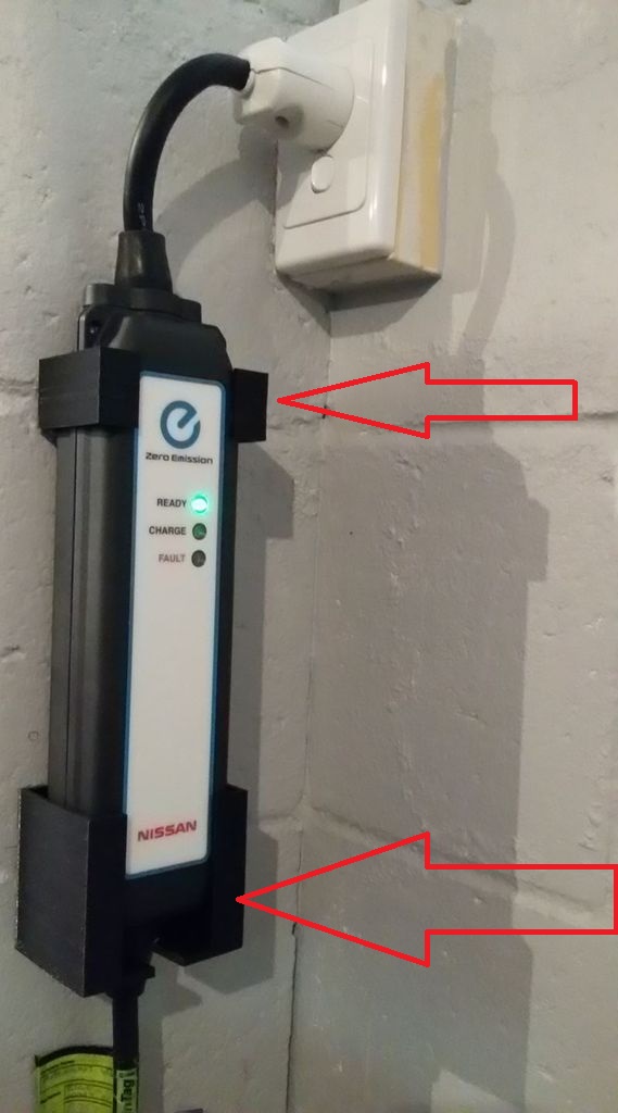 Nissan Leaf Şarj Cihazı Braketi ABS Baskı 00825