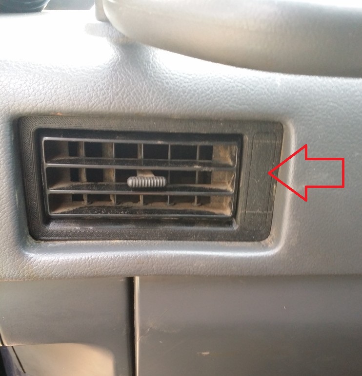 1989 Nissan Patrol Ön Klima Panel Üst Kapağı ABS Baskı 00834