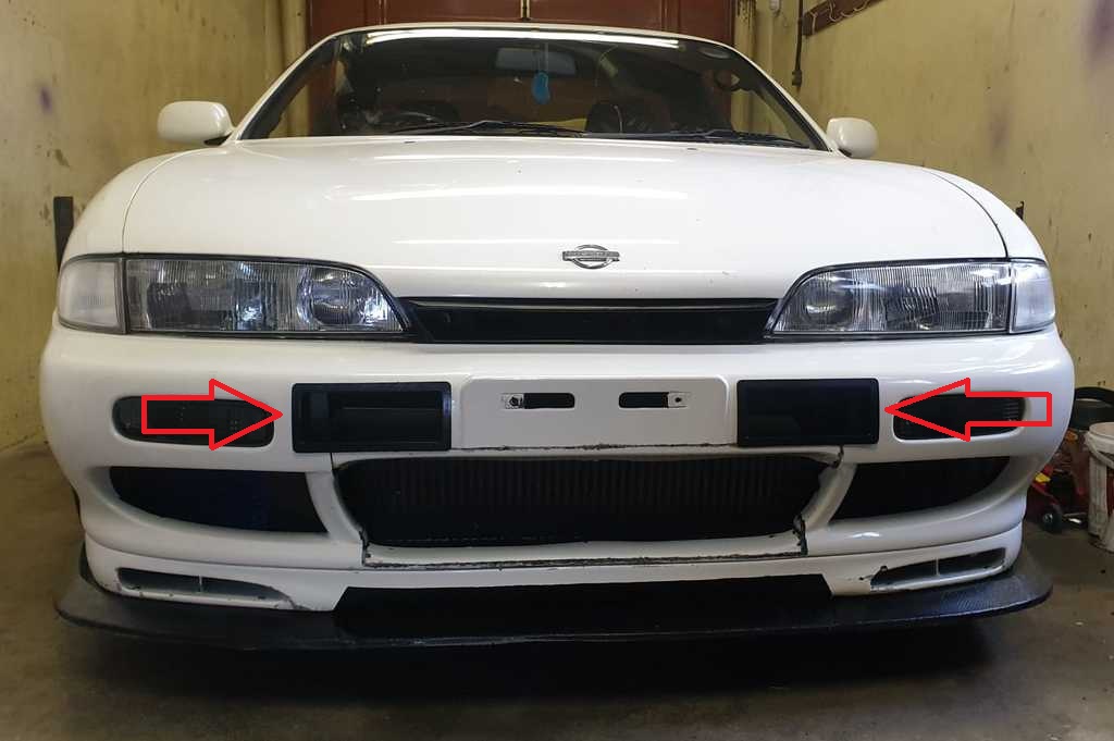 Nissan Silvia (S14) Ön Tampon Havalandırma Braketleri sağ ve sol ABS Baskı 00844
