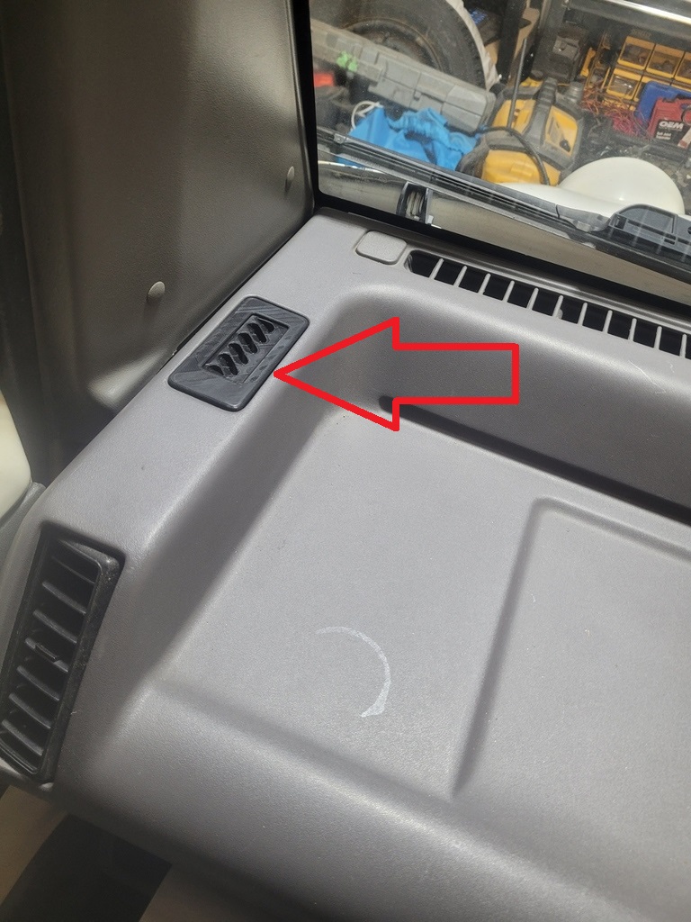 Nissan S-cargo 1989 Cam Havalandırma Izgarası Sağ ve Sol ABS Baskı 00888