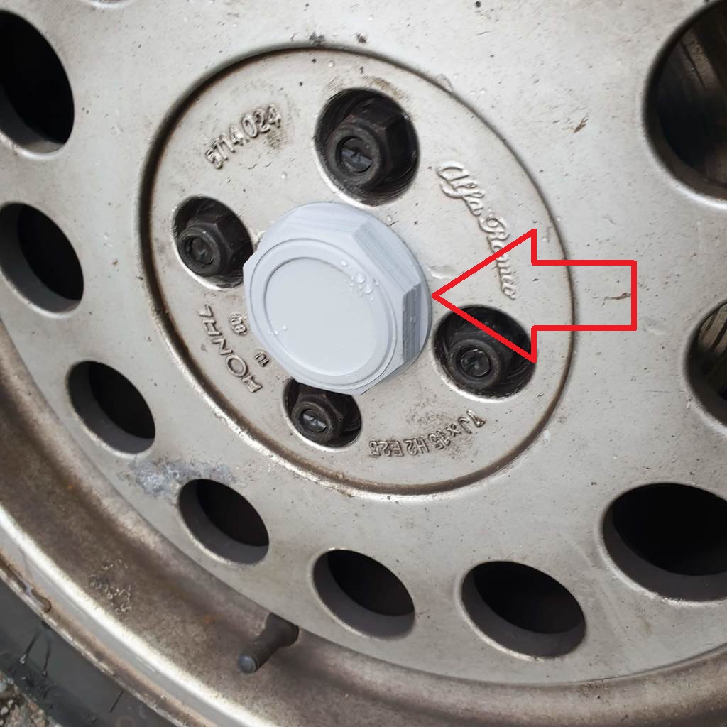 Alfa Romeo GTV (116) Jant Göbeği Kapağı ABS Baskı 00893