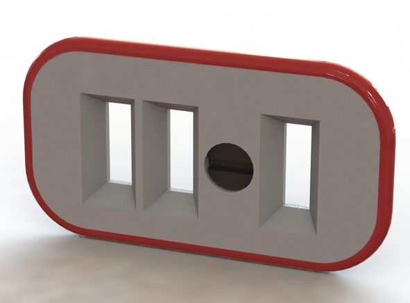 VW Golf MK4 Yolcu Zemin Havalandırması ABS Baskı 00919 - Görsel 2