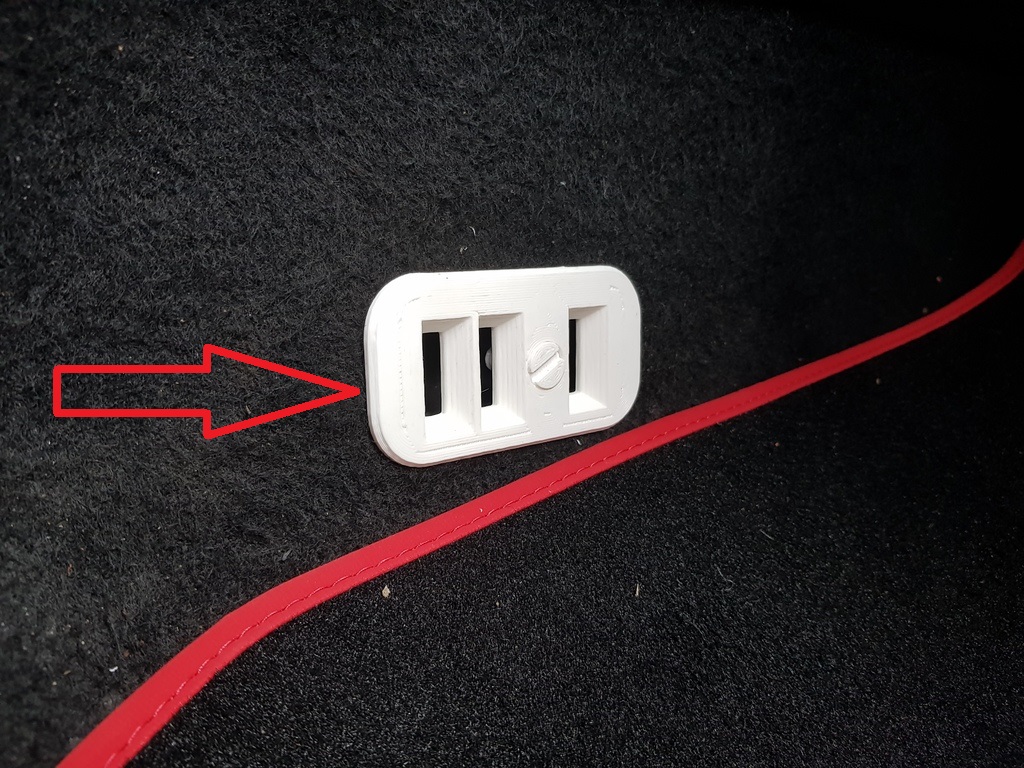 VW Golf MK4 Yolcu Zemin Havalandırması ABS Baskı 00919