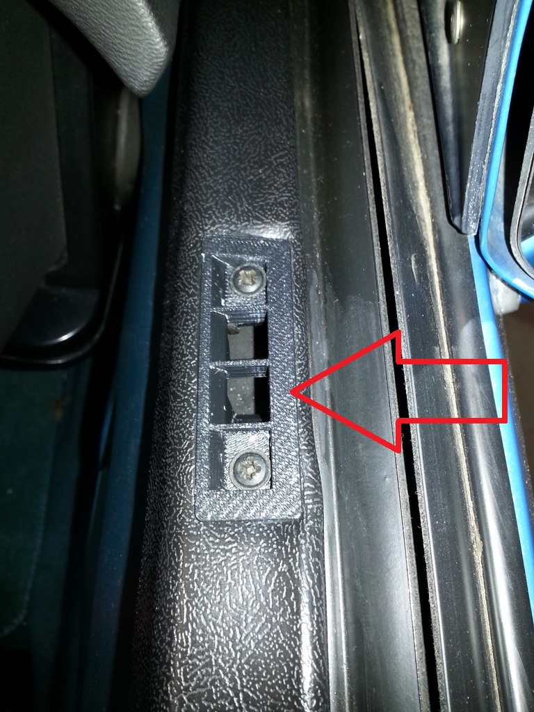 Chevrolet Corvette C4 (1983-1996) Uyumlu Yan Cam Havalandırması ABS Baskı 00952