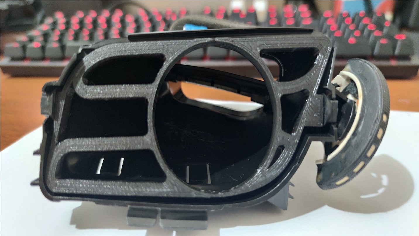 Citroen DS3 52mm Havalandırma Pod Braketi ABS Baskı 00992 - Görsel 2