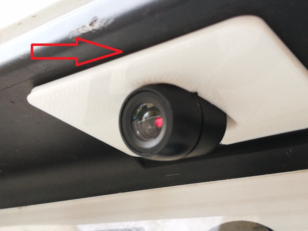 Dacia Stepway Geri Vites Kamerası Montaj Braketi ABS Baskı 00995