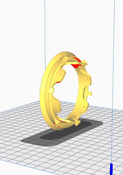 Renault Kangoo Sis Lambası Braketi ABS Baskı 01255 - Görsel 2