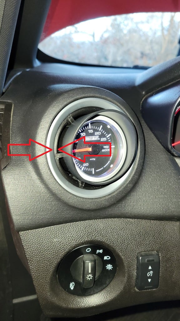 Fiesta St Havalandırma Pod Braketi 52mm ABS Baskı 01256