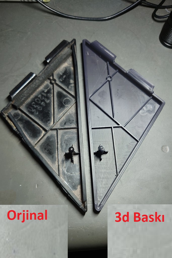 67492-12030 Numaralı Toyota Parçası Pencere Braketi ABS Baskı Sağ ve Sol 01259