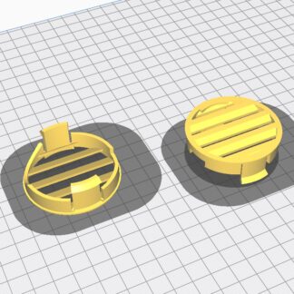 Seat Leon MK1 Ön Cam Yuvarlak Izgara 2 Adet ABS Baskı 01272