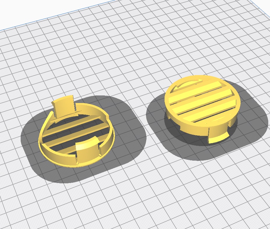 Seat Leon MK1 Ön Cam Yuvarlak Izgara 2 Adet ABS Baskı 01272