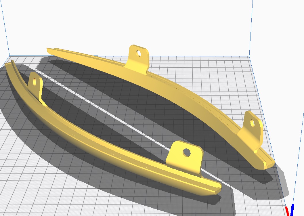 Audi 8N8854819, 8N8854820 Numaralı Braket Sağ ve Sol ABS Baskı 01292