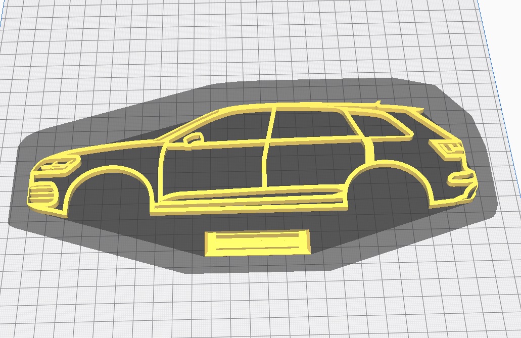 Audi SQ7 Duvar Dekoru PLA Baskı 01302