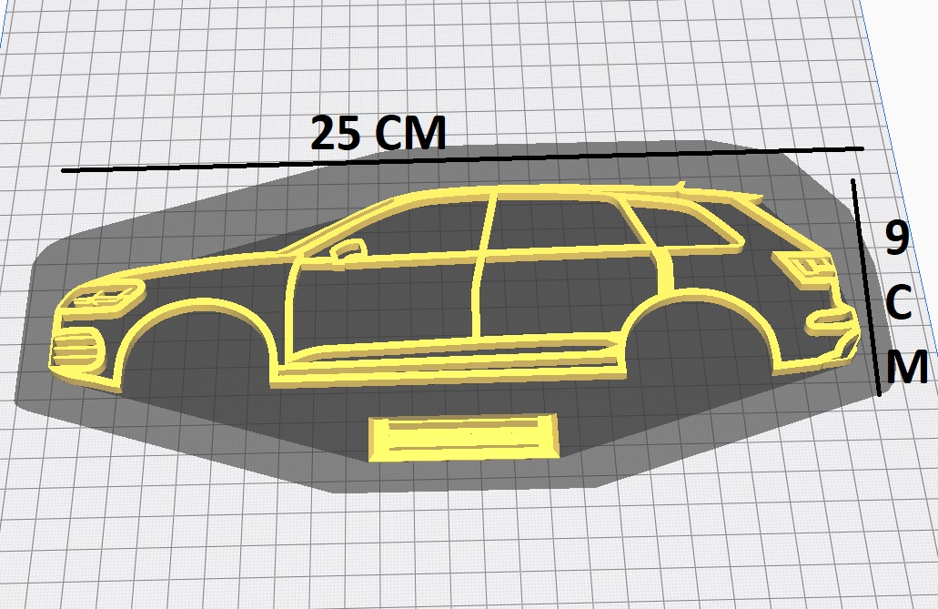 Audi SQ7 Duvar Dekoru PLA Baskı 01302 - Görsel 2