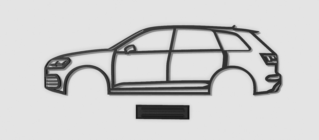 Audi SQ7 Duvar Dekoru PLA Baskı 01302 - Görsel 3