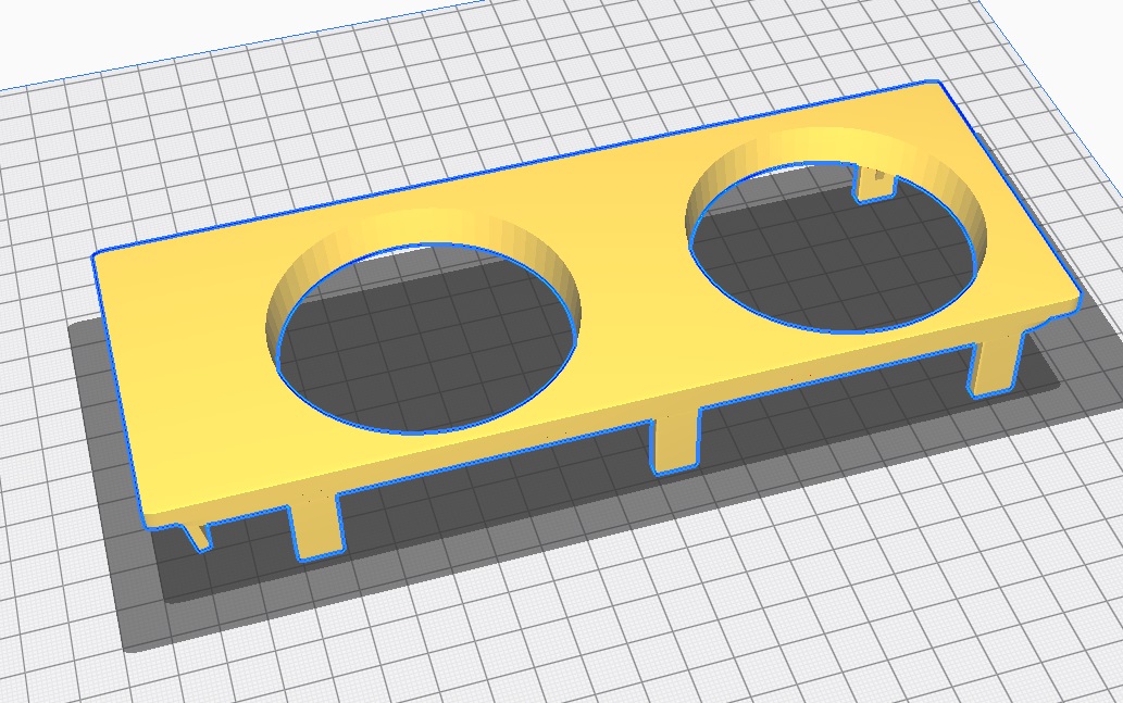 Audi B5 A4 Uyumlu Bardaklık ABS Baskı 01315