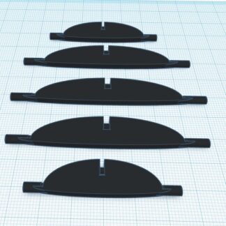 Audi A3 Havalandırma Izgaraları 5 Adet ABS Baskı 01319