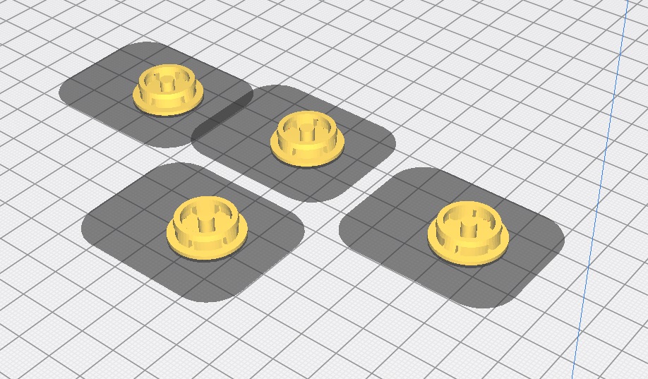 Audi A6 Kapı Kilit Tıpaları 4 Adet TPU Baskı 01320 - Görsel 3