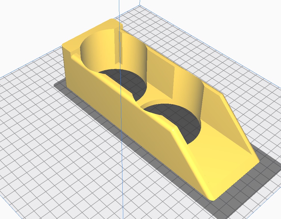 Audi 80/Cabrio Çift Bardak Tutma Braketi ABS Baskı 01326 - Görsel 2
