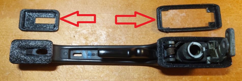 VW/Audi Mk1/Mk2 B1/B2 Uyumlu Dış Kapı Kolu Çıtası 2 Adet ABS Baskı 01334