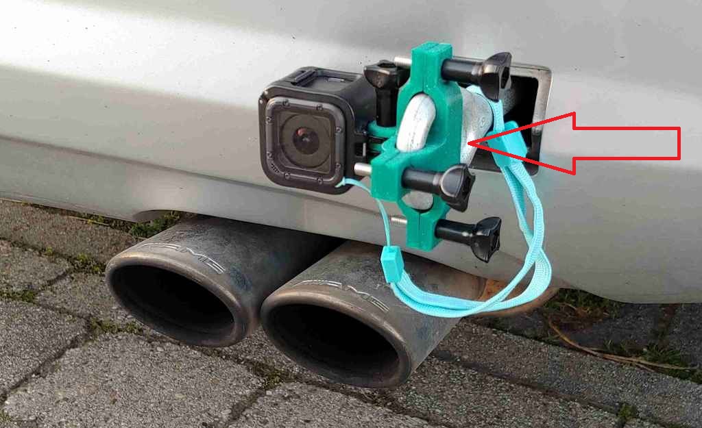 GoPro Araç Montaj Braketi ABS Baskı 01339