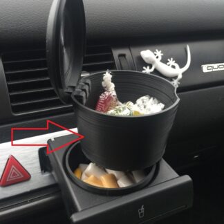 Audi A6 C5 2 Bölümlü Bardaklık ABS Baskı 01354