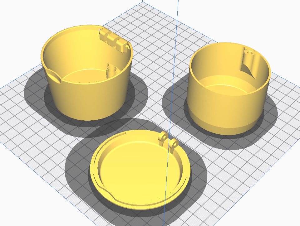 Audi A6 C5 2 Bölümlü Bardaklık ABS Baskı 01354 - Görsel 3