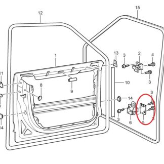 Audi Ön Kapı Alt Menteşe Rondelası ABS Baskı 01362