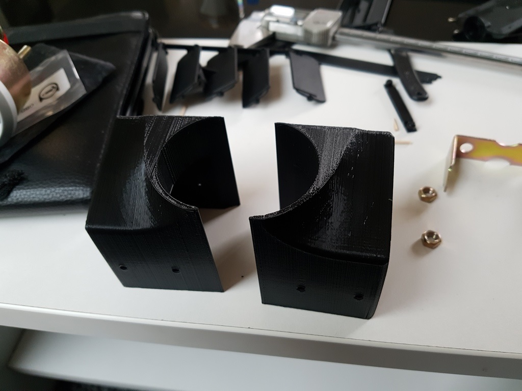 Audi A6 C5 Havalandırma bölgesi 52mm pod Braketi ABS Baskı 01376 - Görsel 3