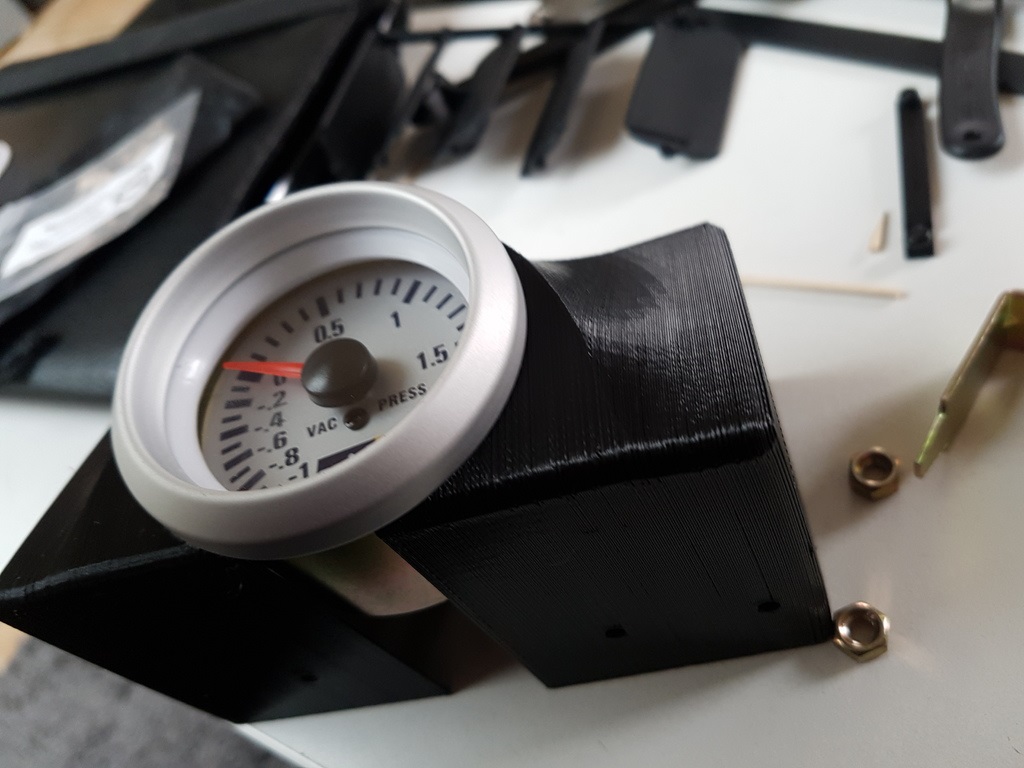 Audi A6 C5 Havalandırma bölgesi 52mm pod Braketi ABS Baskı 01376 - Görsel 4