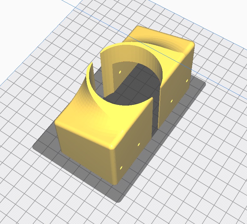 Audi A6 C5 Havalandırma bölgesi 52mm pod Braketi ABS Baskı 01376 - Görsel 5