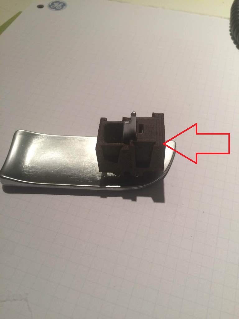 Audi A3 (8P) Torpido Gözü Kilidi İç Braketi ABS Baskı 01379