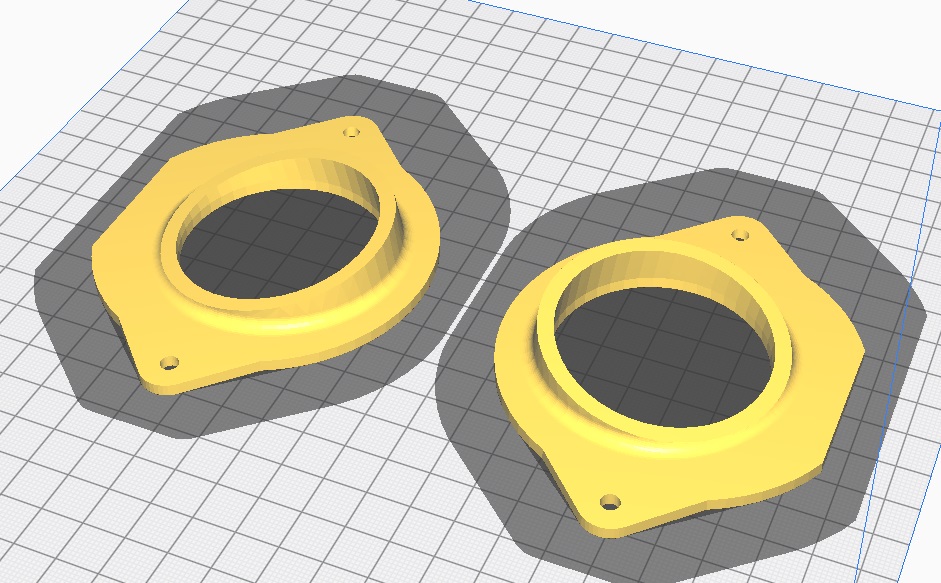 Audi A4 B8 Tweeter Bağlantı Braketi Sağ ve Sol ABS Baskı 01381 - Görsel 3