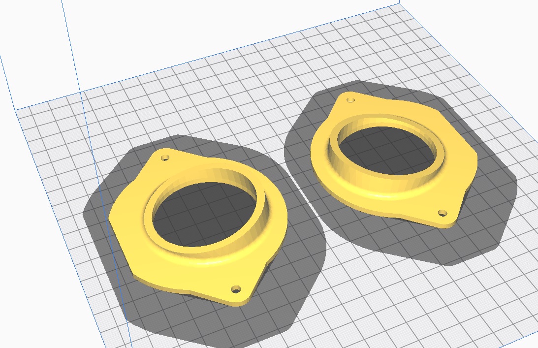 Audi A4 B8 Tweeter Bağlantı Braketi Sağ ve Sol ABS Baskı 01381 - Görsel 4