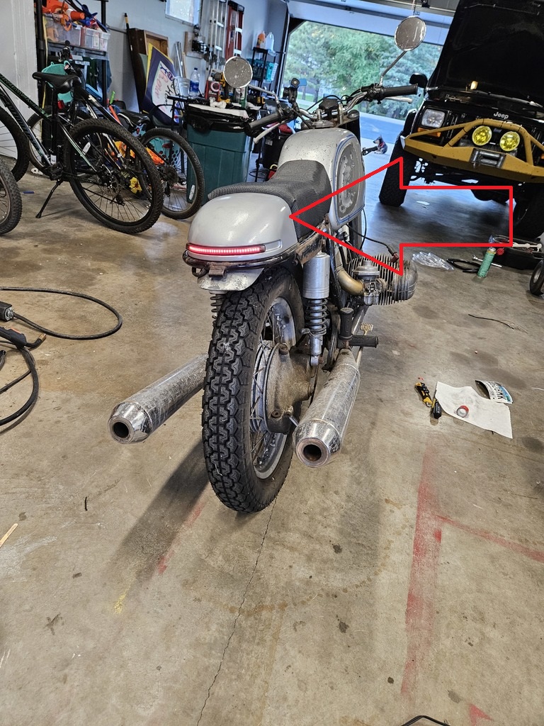 BWM R75/5 Kuyruk Muhafaza Kapağı ABS Baskı 01399