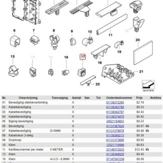 BMW E46 Far Kablo Klipsleri 4 Adet Abs Baskı 01435
